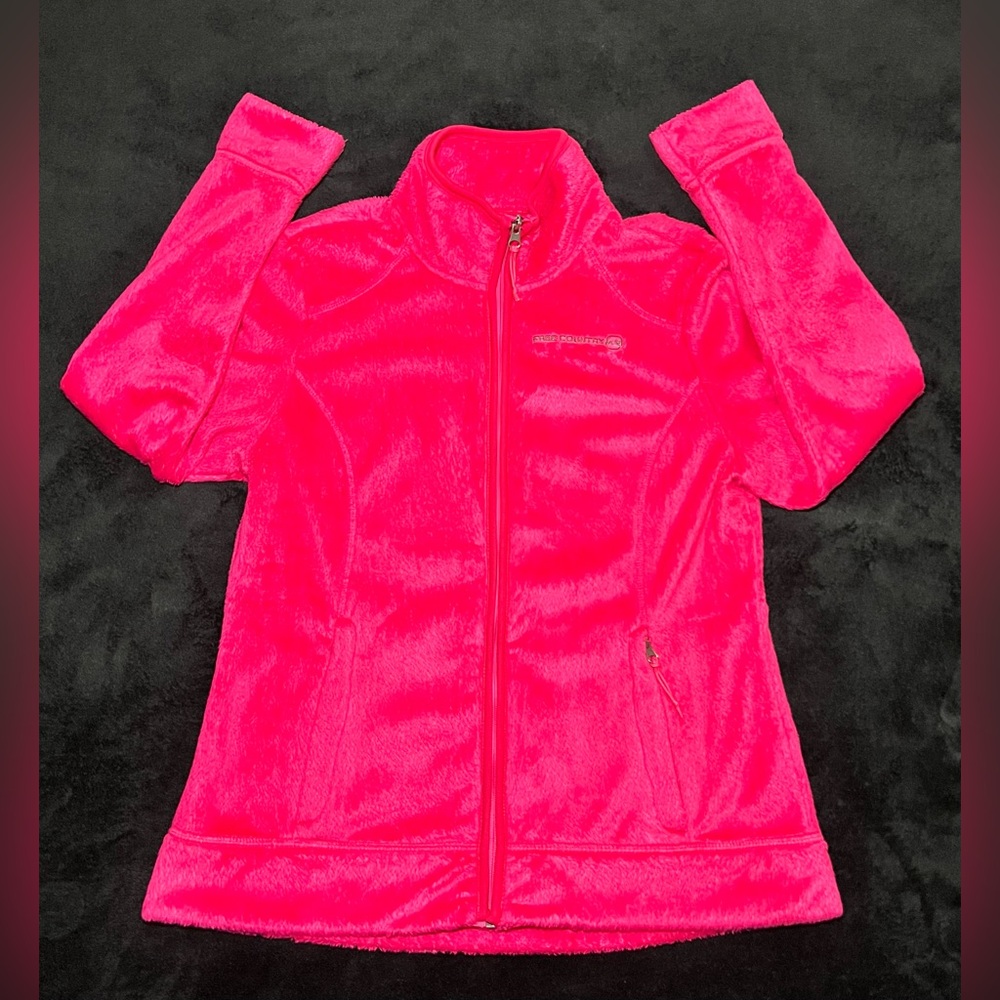 Free Country Hot Pink Fleece Zippered Jacket Women’s Size Medium